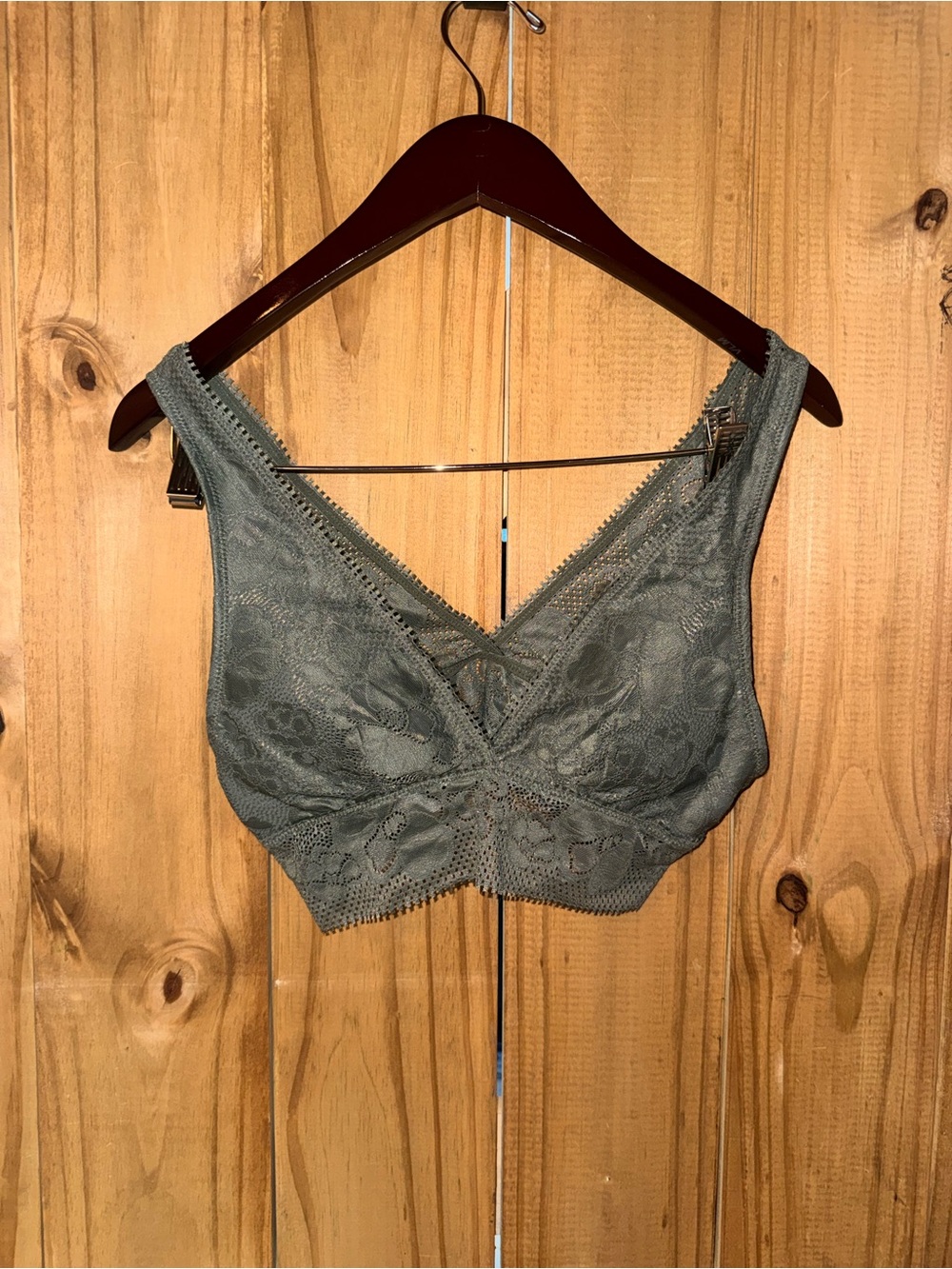 aerie Lace Bralette in Sage